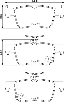 A.B.S. P 28 089 BREMBO Bremsbelagsatz, Scheibenbremse